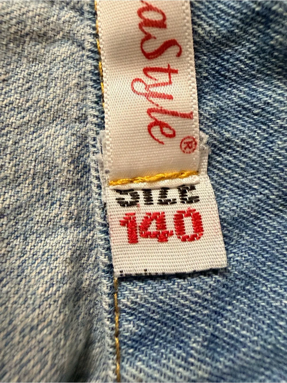 Girls Distressed Denim Jacket Size 140 Size 9-10 Embroidered Graphic Sequin Boho